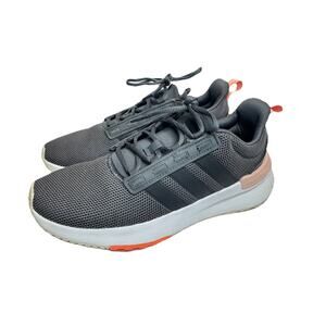 ADIDAS Womens Size 8.5 Lite Racer CLN 2.0 Carbon/Black/Vapour Pink